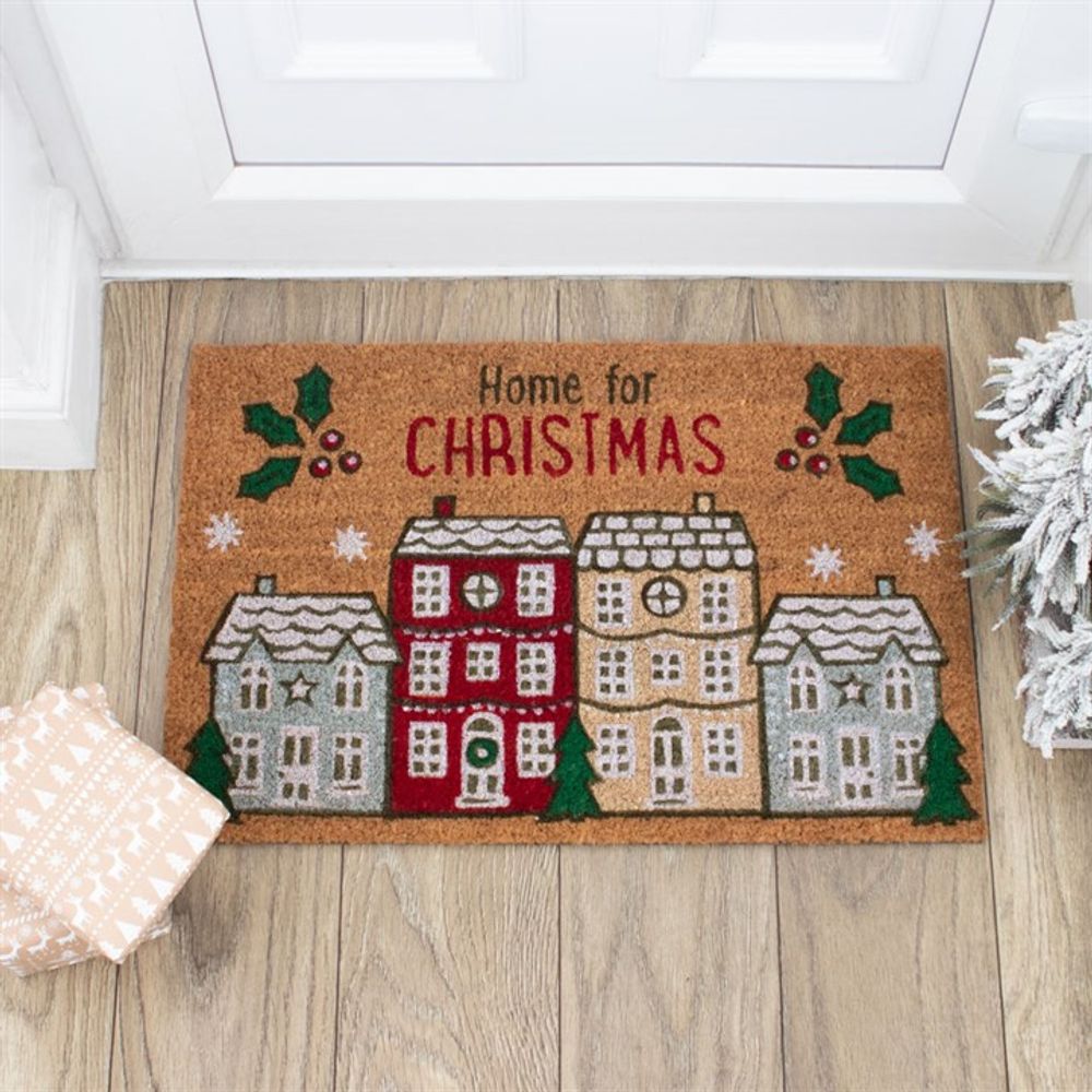 Natural Home For Christmas Doormat