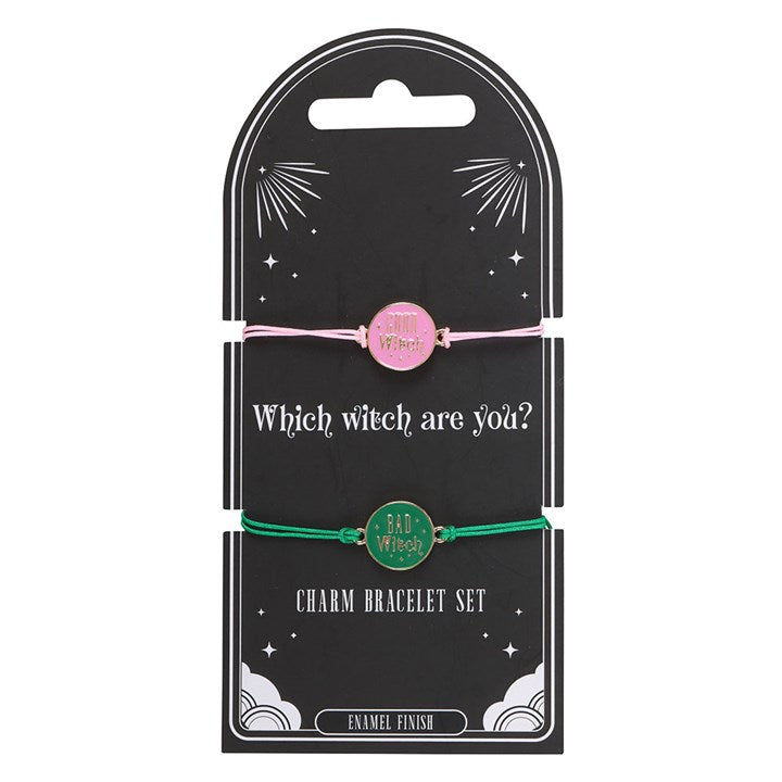 Set of 2 Good Witch and Bad Witch Bracelets