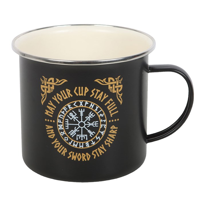 Viking Compass Enamel Mug