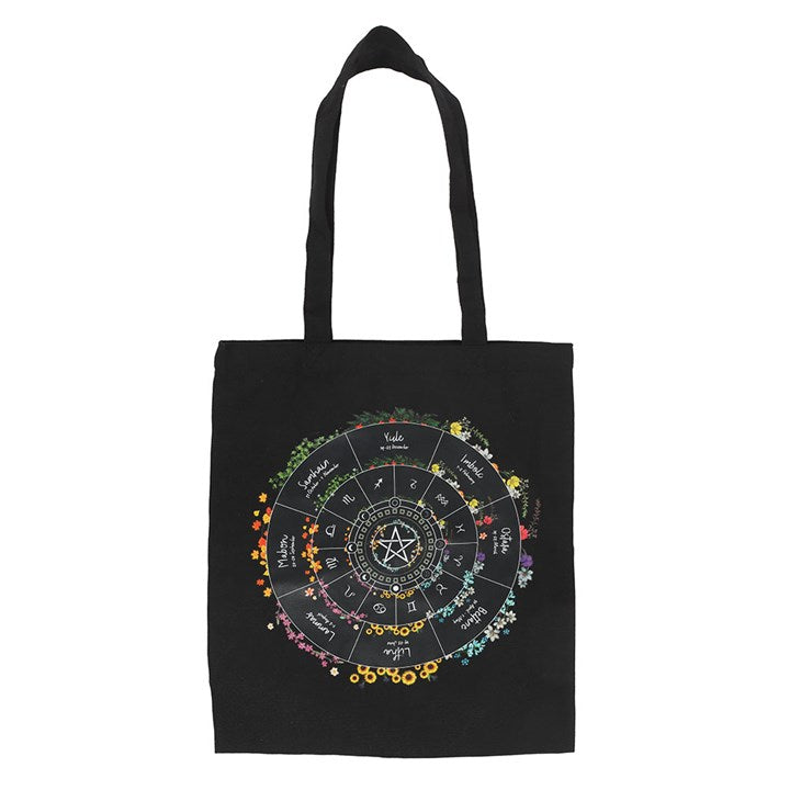 Wheel of the Year Polycotton Tote Bag